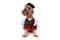 Funny Mutt Dog in Pirate Inspired Clothing Costume