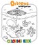 Funny octopus coloring book