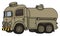 The funny old sand military tank truck