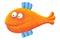 Funny orange fish