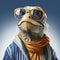 Funny Pelican With Sunglasses: Hyperrealistic Illustration By Slawomir Maniak