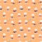 Funny people in balcony seamless pattern