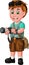 Funny Photographer Boy Cartoon