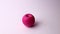 Funny pink apple isolated on a white background. Full HD shot.