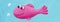 Funny pink fish