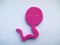 Funny pink human sperm cell or spermatozoon
