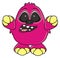 Funny pink monster r