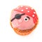 Funny pirate cupcake