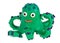 Funny plasticine Octopus