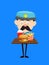 Funny Policeman Cop - Presenting Fast Foods