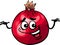 Funny pomegranate fruit cartoon illustration