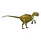 Funny prehistoric Allosaurus dinosaurus. Ancient wild monsters reptiles cartoon style. Vector isolated