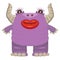 Funny purple monster