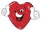 Funny red heart