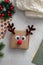 Funny reindeer gift box