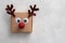 Funny reindeer gift box