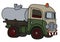 The funny retro tank truck