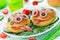 Funny sandwiches for children, animal shaped sandwich like a fro