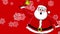 Funny santa and bell