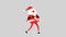 Funny Santa Claus walking cycle