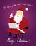 Funny Santa using Laptop_Christmas