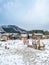 Funny scarecrows in Shirakawa village, Japan