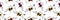 Funny seamless pattern with dachshunds in bee costumes
