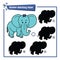 Funny shadow elephant game.