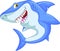 Funny shark cartoon