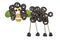 Funny sheep made of olives