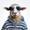 Funny Sheep In Sunglasses: Enigmatic Characters And Global Mash-up