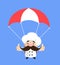 Funny Short Chef - Successful Landing with Parachute