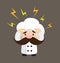 Funny Short Chef - with Worried Face