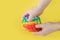 Funny silicone colorful antistress pop it toy for child.