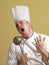 Funny singing chef