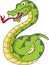 Funny snake cartoon