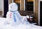 Funny Snowman and son