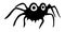 Funny spiders. Vector image of a funny cartoon spider standing on all legs