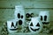 Funny and spooky halloween symbol handmade craft