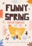 Funny Spring Poster Template