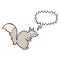 funny startled squirrel cartoon with speech bubble