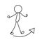 Funny Stickman hand drawn style for print