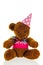 Funny stuffed birthday bear