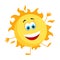 Funny Sun with eyes - Summer Things Collection. Cartoon funny characters