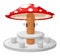 Funny Table Mushroom Cartoon