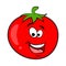 Funny tomato character cartoon design isolated on white background