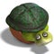Funny toon turtle enjoys life