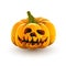 Funny toothy Halloween pumpkin