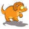 Funny triceratops