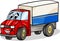 Funny truck car cartoon illustration